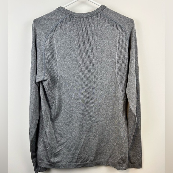 Lululemon Metal Vent Tech Long Sleeve Shirt Mens Medium Grey - Picture 2 of 9
